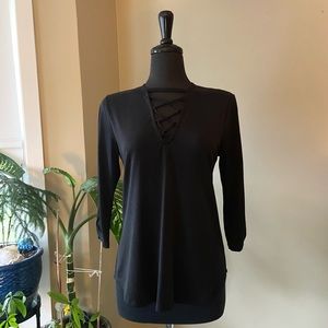 Maurices Lace Up Top